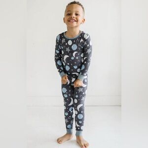 NWT Little Sleepies To the Moon & Back Longsleeve Two-Piece Pajama Set 3T